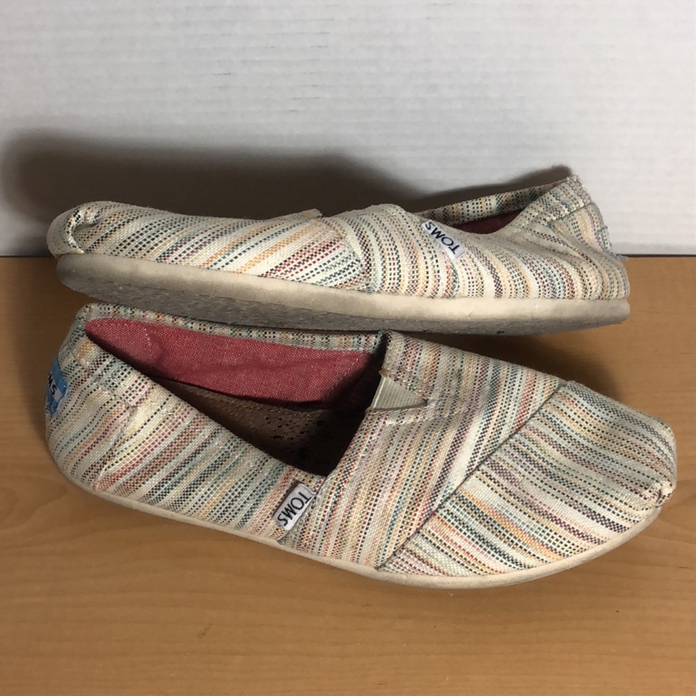 TOMS Classic Striped Slip-Ons - Picture 4 of 12